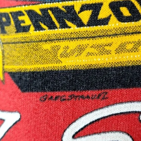 Vintage 80s Pennzoil Motorsport Rick Mears Racing Sweatshirt Size XL - Picture 4 of 15